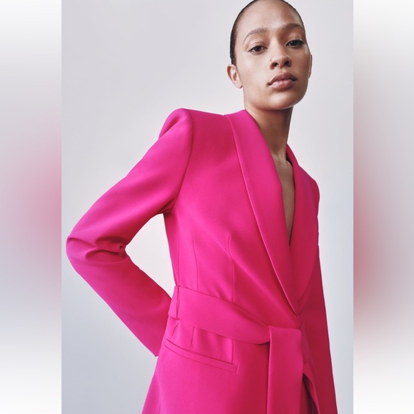 NWT! Zara Fuchsia Blazer! Size XS! - Picture 4 of 13
